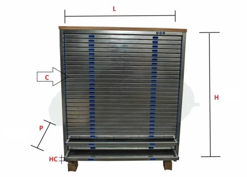 HORIZONTAL DRAWER FOR DIE TIES AND ACCESSORIES