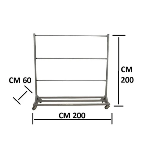 ROLL HOLDER TROLLEY CM 200X60X200 USED