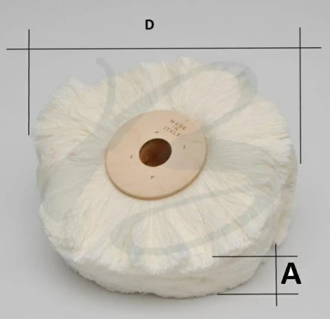 WHITE WOOL YARN BRUSH AVAILABLE IN VARIOUS MEASUREMENTS 