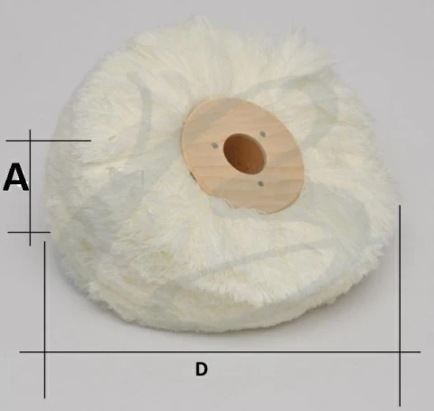 WHITE WOOL YARN BRUSH AVAILABLE IN VARIOUS MEASUREMENTS 