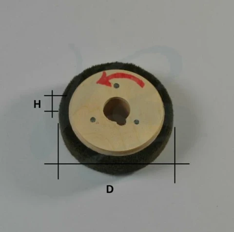 MILITARY CLOTH BUFFER WITH LOW FERRULE AVAILABLE IN VARIOUS MEASUREMENTS
