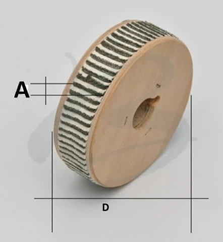 MINI BUFFER IN MILITARY CLOTH AND LEATHER AVAILABLE IN VARIO US MEASUREMENTS