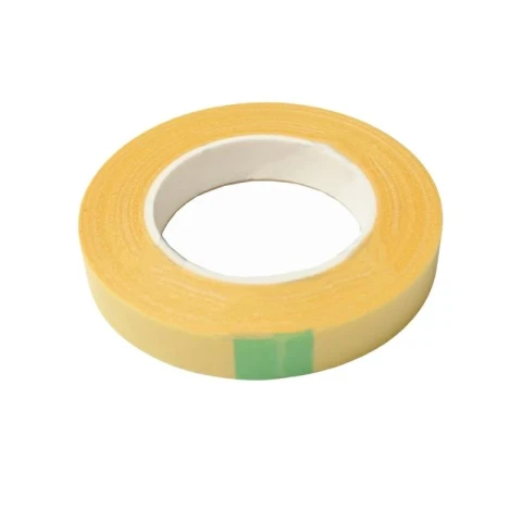 DOUBLE-SIDED GAUZE TAPE YELLOW IN ROLLS OF 25 METERS AVAILABLE IN VARIOUS SIZES