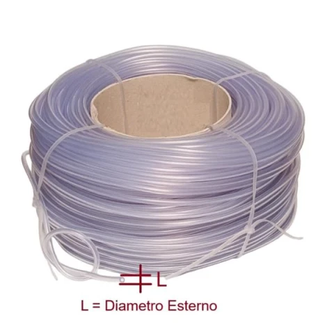 HOLLOW TRASPARENT PVC TUBE VARIOUS MISURE