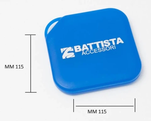 SCATOLETTA IN POLIPROPILENE PORTAMASCHERINA MM 115 CON LOGO "BATTISTA ACCESSORI"