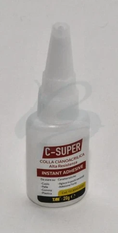 INSTANT UNIVERSAL CYANOACRYLIC GLUE IN 20 gr BOTTLE 