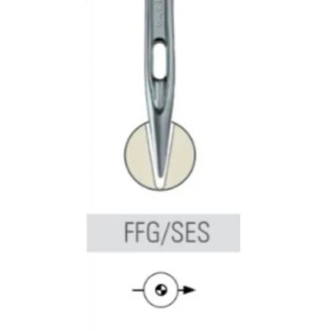 GROZ-BECKERT NEEDLE SYSTEM 134-35 FFG TIPE AVAILABLE IN VARIOUS THICKNESSES AND COAT